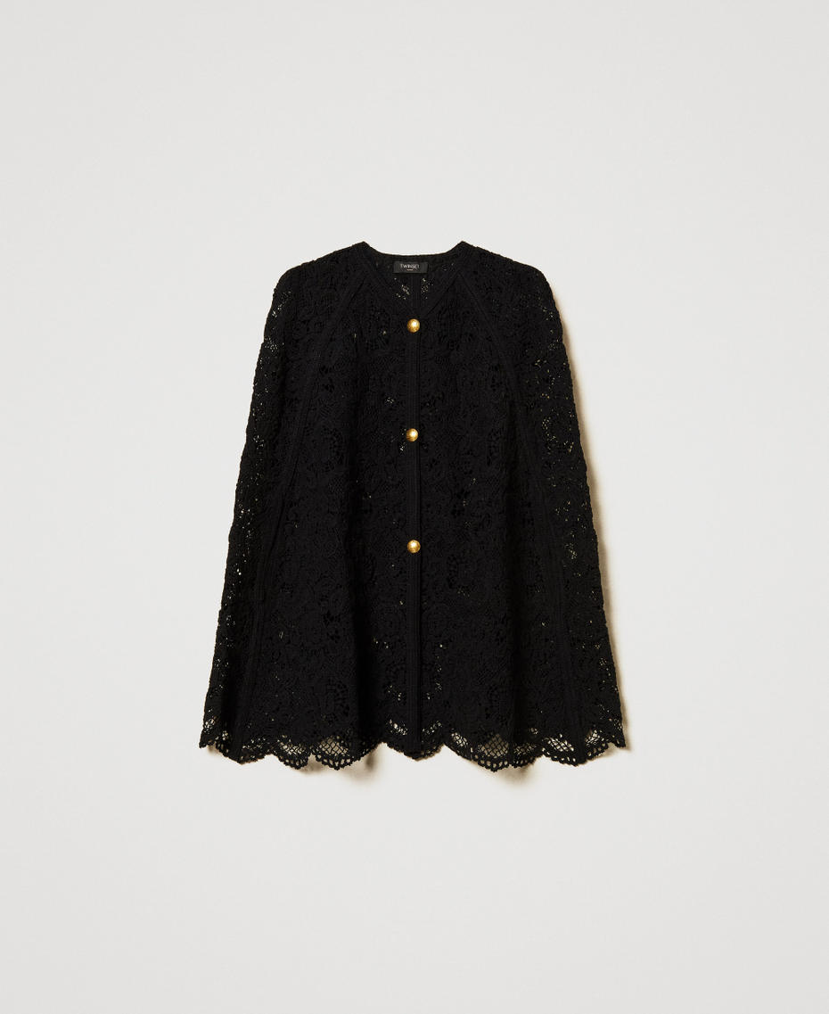 'Ventotene' crochet cape