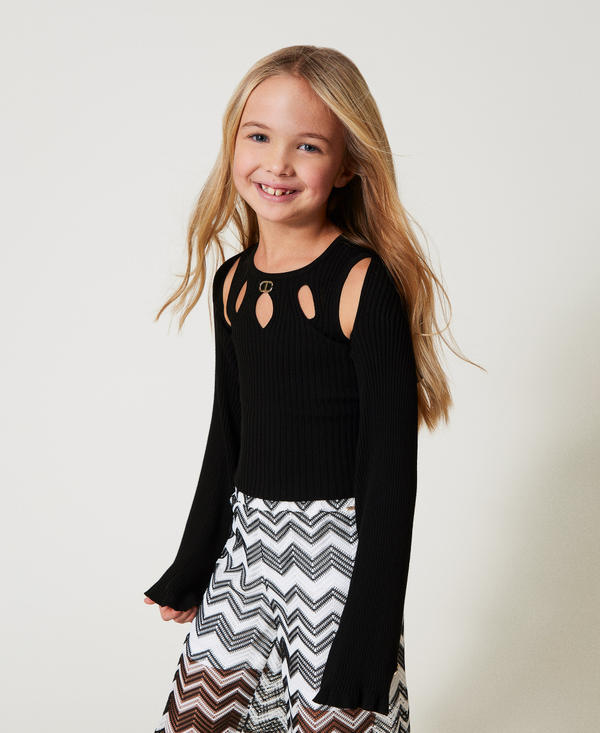 Rib knit shrug