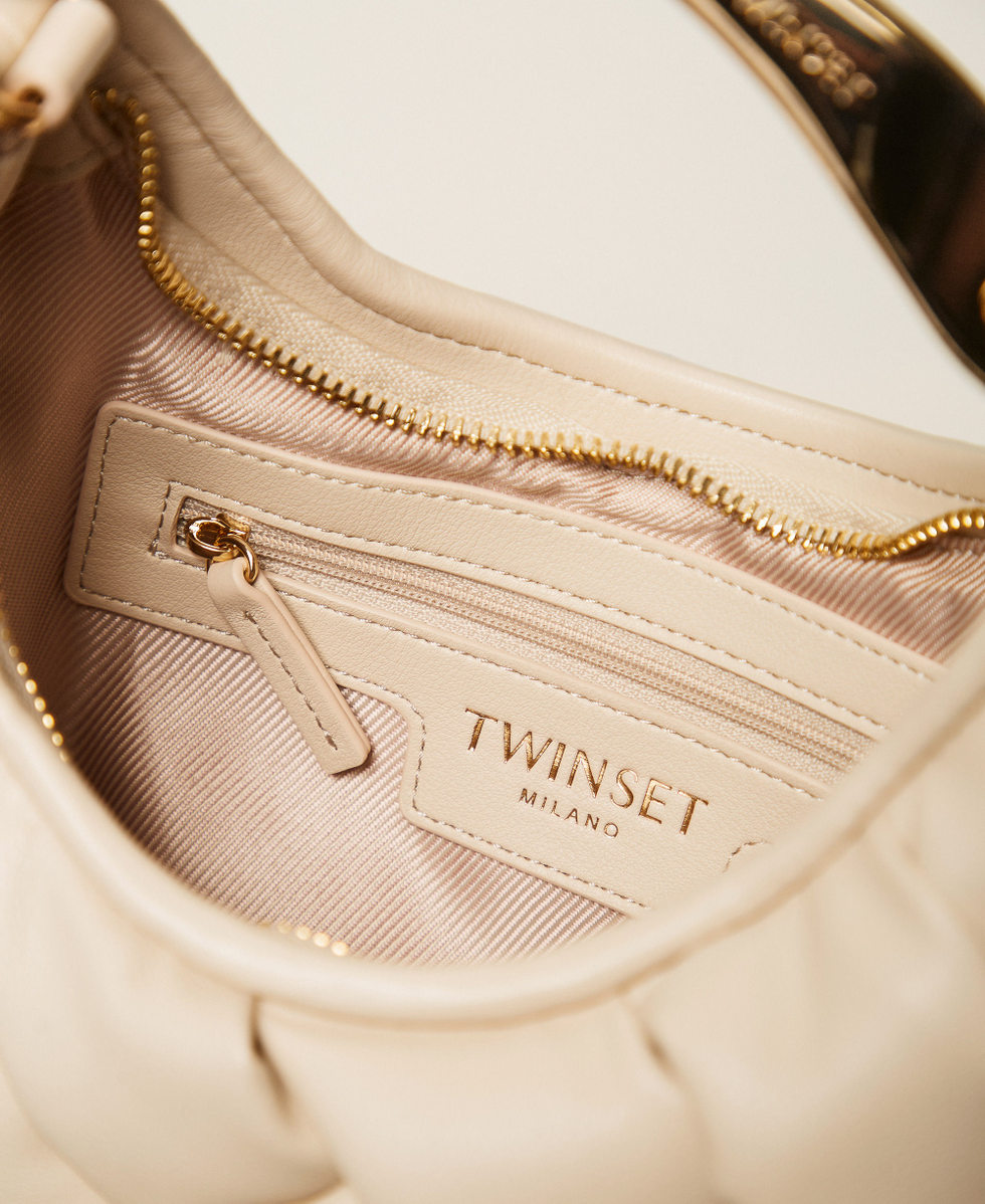 Handgeflochtene Tasche "Croissant" "Parchment"-Beige Frau 261TB7370_07222_04