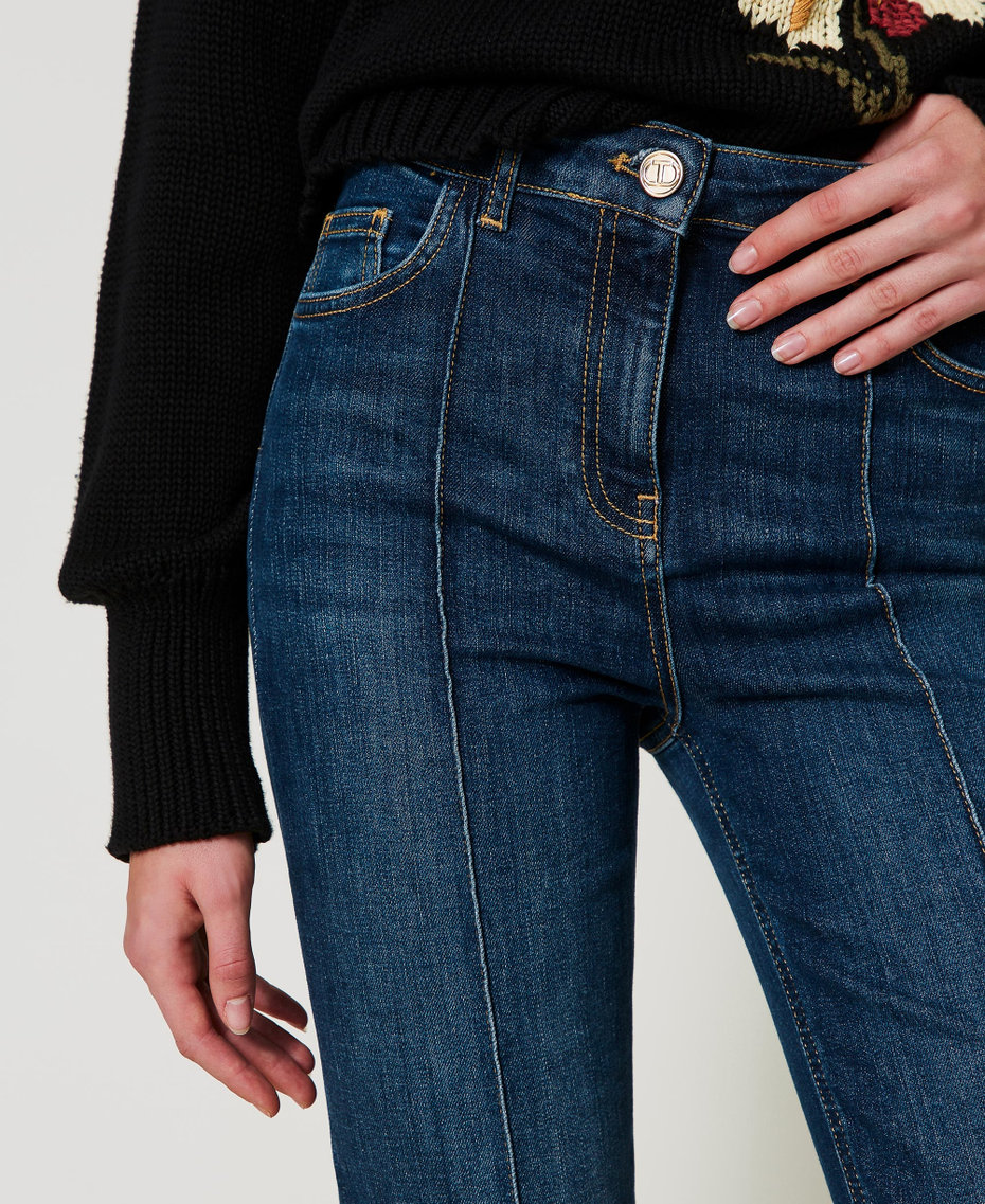 High waist flared jeans "Mid Denim" Blue Woman 251TP2580_01611_04