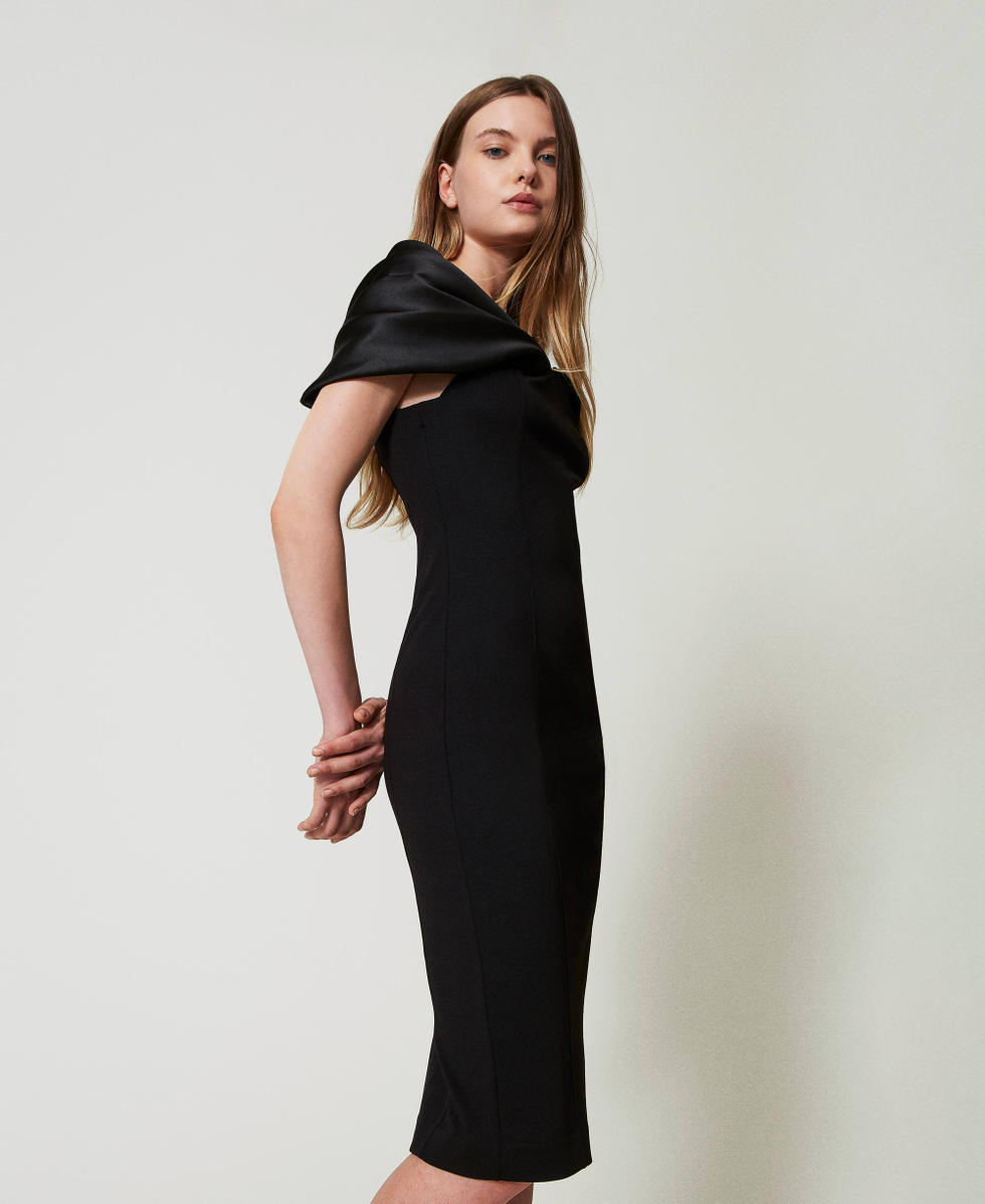 Abito nero longuette top