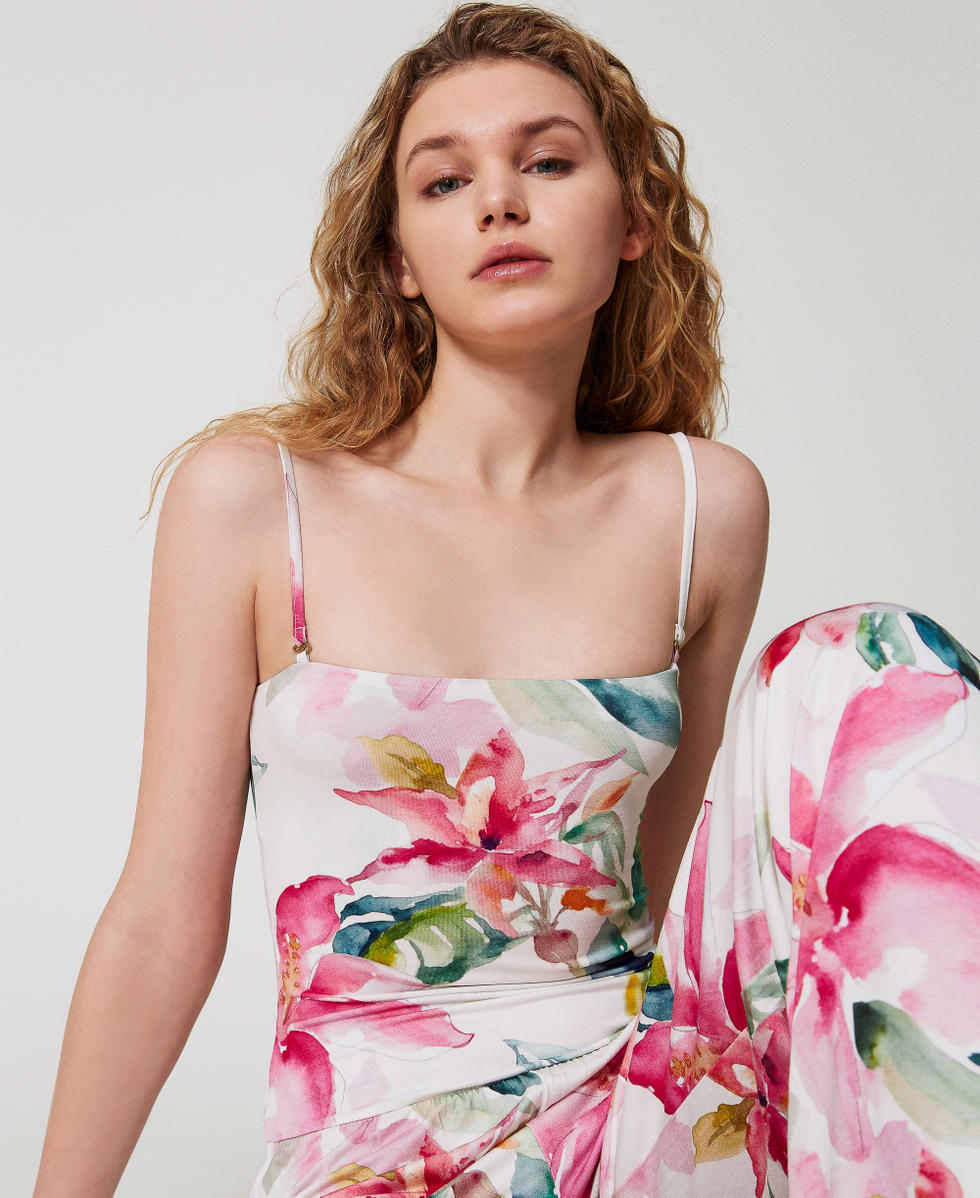 Jumpsuit-trousers with floral print Mother of Pearl/Multicolour Floral Print Woman 251LB2TDD_12194_PD