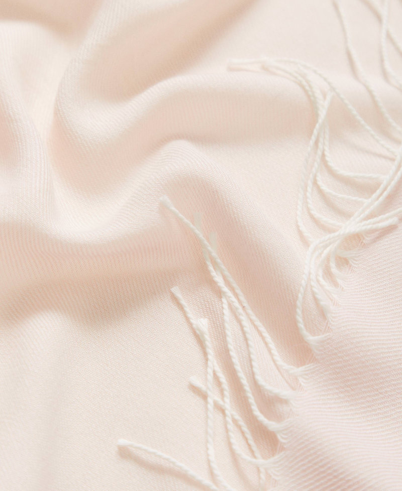 Stola mit „Oval T“-Logoprägung Parisienne Rosa Frau 251TA4480_00714_02
