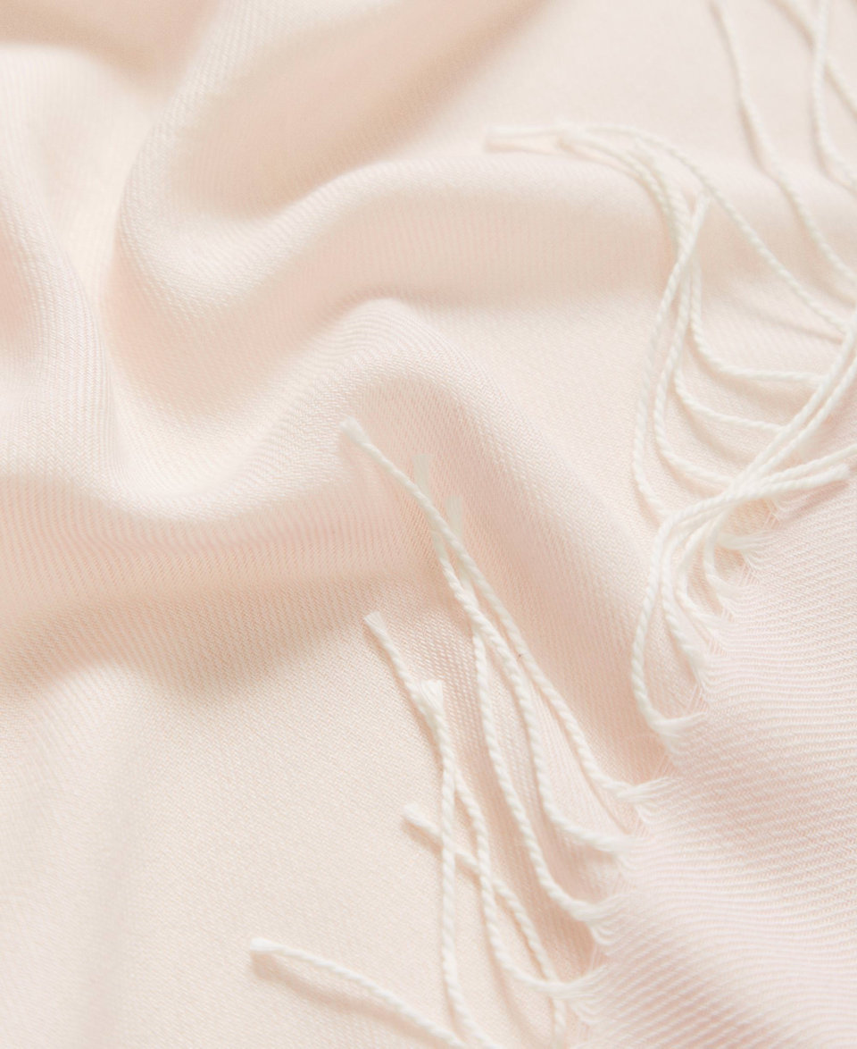 Stole with embossed Oval T logo Parisienne Pink Woman 251TA4480_00714_02