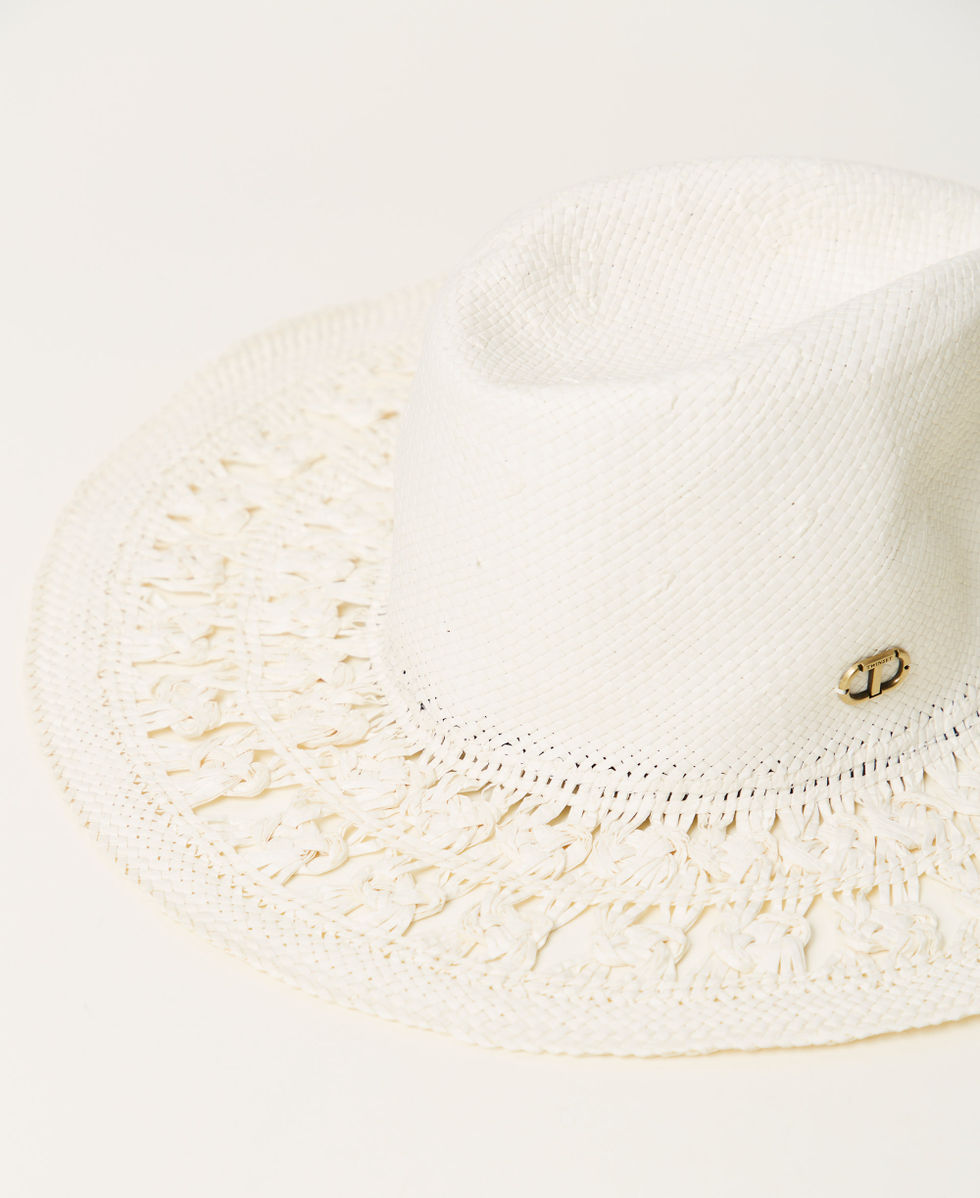 Openwork raffia-like hat White Snow Woman 251TO5502_00282_02