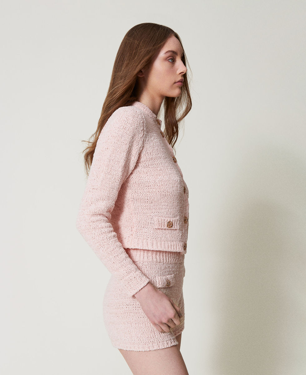 Chaqueta de punto con botones Oval T Cupcake Pink Mujer 251TP3442_00178_02