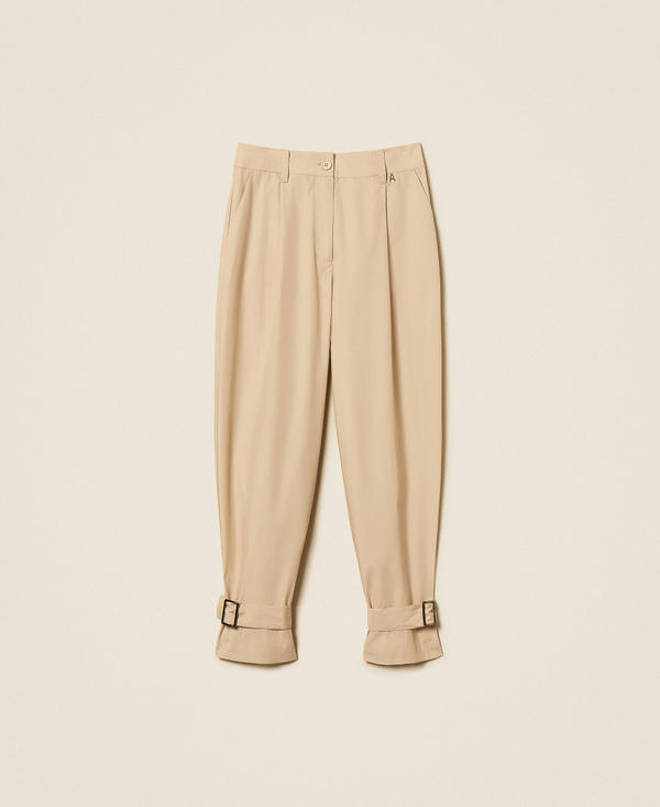 Recycled poplin trousers