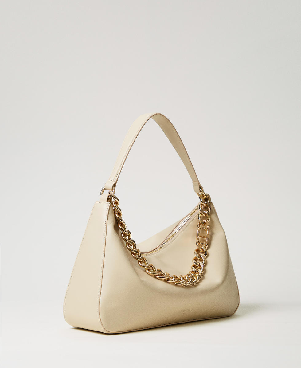 'Liliane' medium leather bag "Parchment" Beige Woman 252TB7161_07222_01