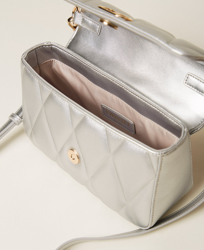 Small quilted shoulder bag Silver Woman 252TB7054_00995_04