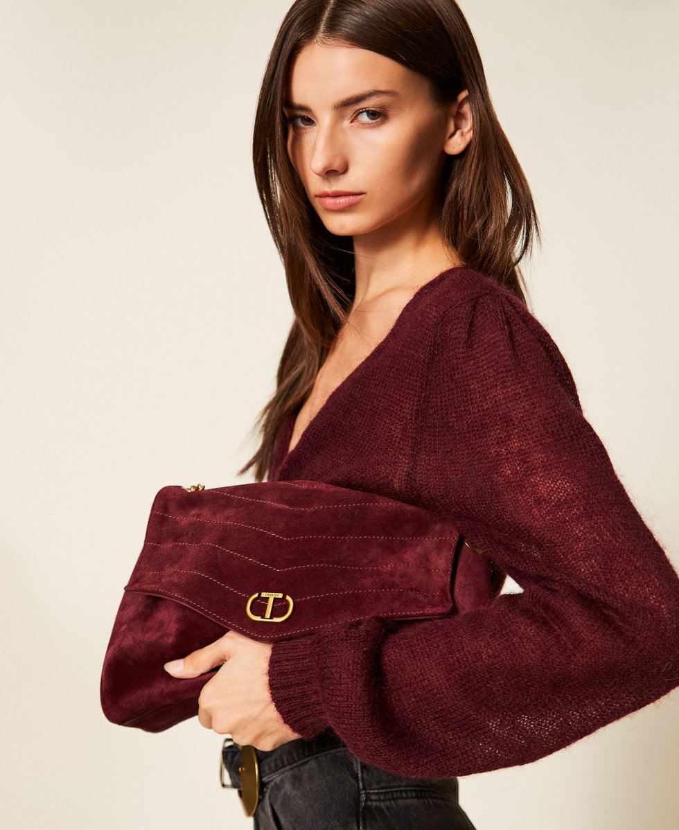 Sac à bandoulière « Dreamy » réversible en cuir Violet « Winetasting » Femme 252TB7360_05609_T0