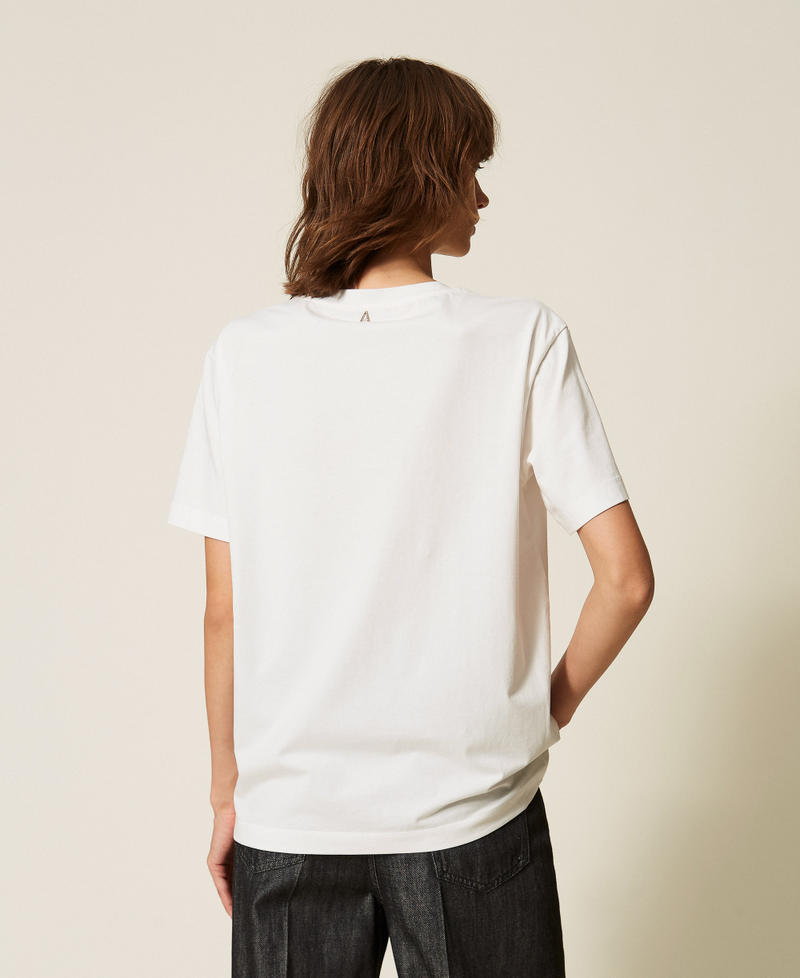 T-shirt con ricami floreali Off White Cuore Ricamo Nero Donna 262AP2481_14019_03