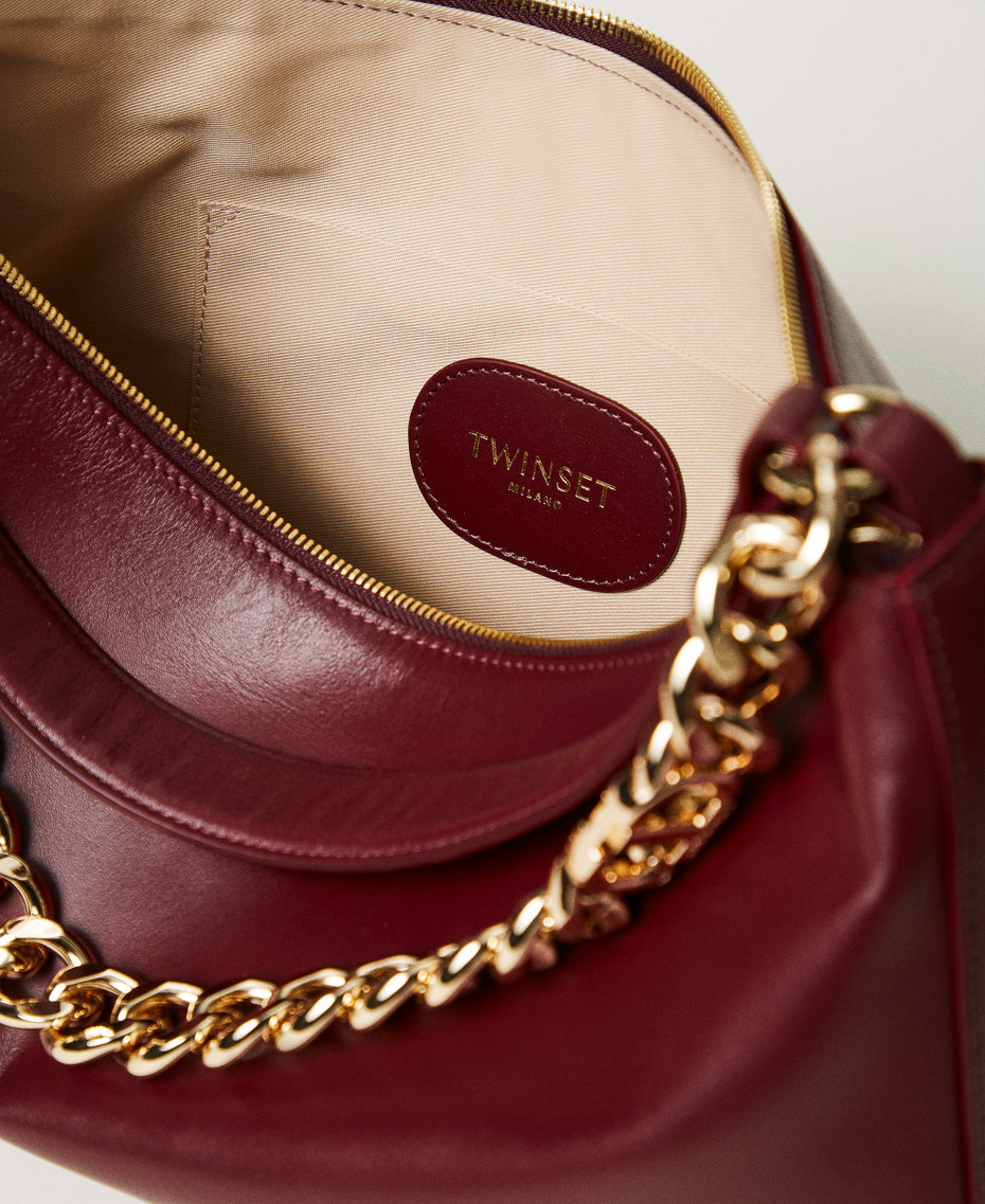 'Liliane' medium leather bag “Wine tasting” Purple Woman 252TB7161_05609_03