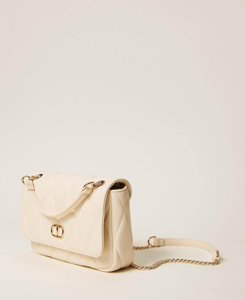 Medium quilted shoulder bag "Parchment" Beige Woman 252TB7053_07222_02