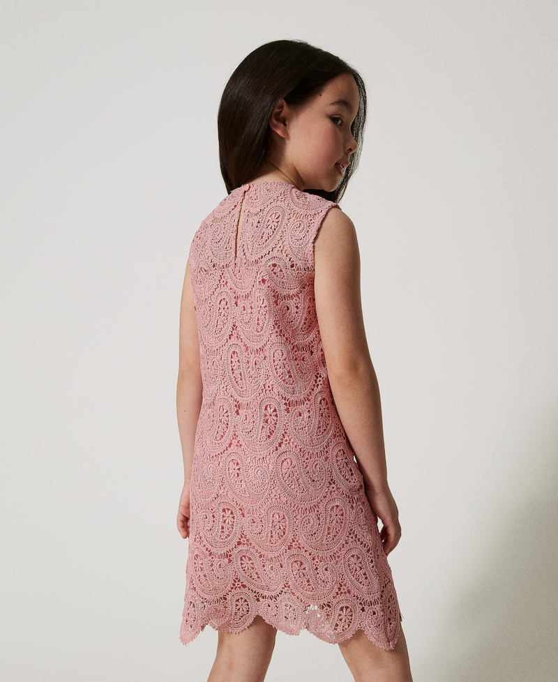 Schmales Minikleid aus Makrameespitze Sweet Rose M&auml;dchen 251GJ2QR3_00533_03