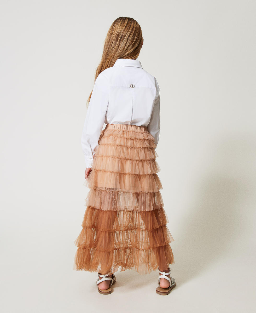 Long tulle skirt