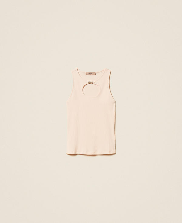 Top a costine con logo