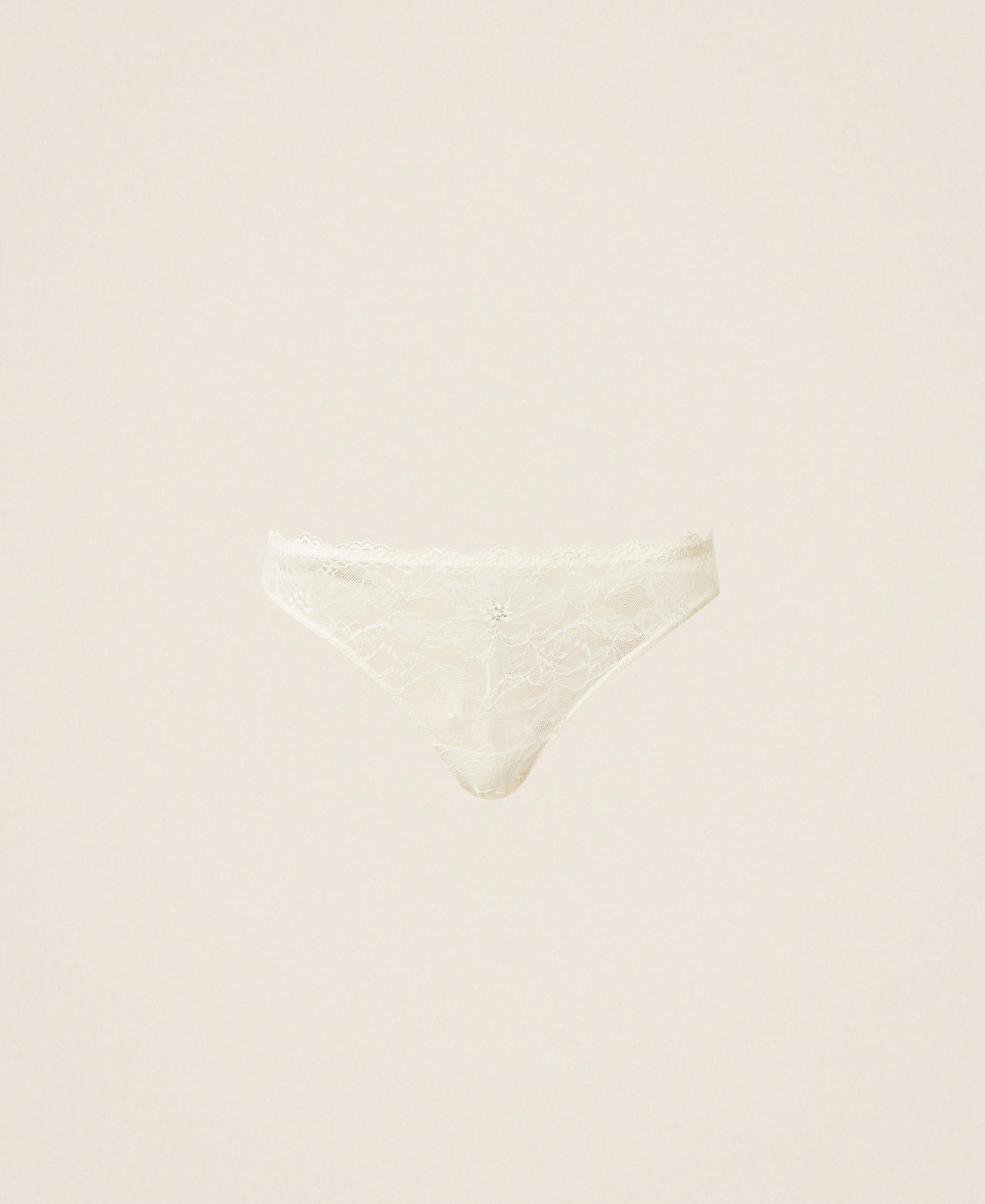 Twinset Women's Mother Of Pearl Lace G-String