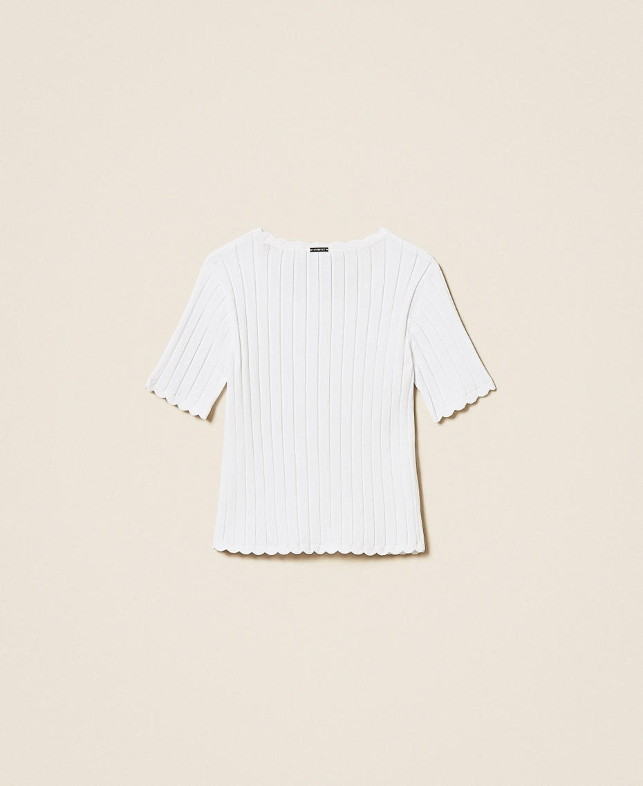 Fitted ribbed jumper Off White Girl 261GJ3015_00526_S1