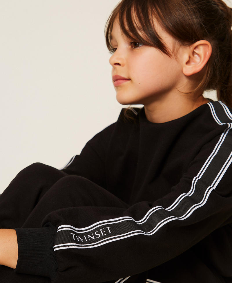 Sweatshirt with logo bands Black Girl 262GJ2283_00006_04