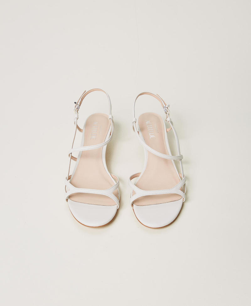 Sandalette mit Riemchen und Logo Sugar Weiß Frau 251ACP014_00632_04