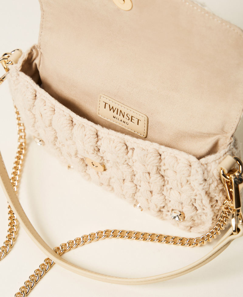 'Amie' crochet shoulder bag "Parchment" Beige Woman 252TB7190_07222_04