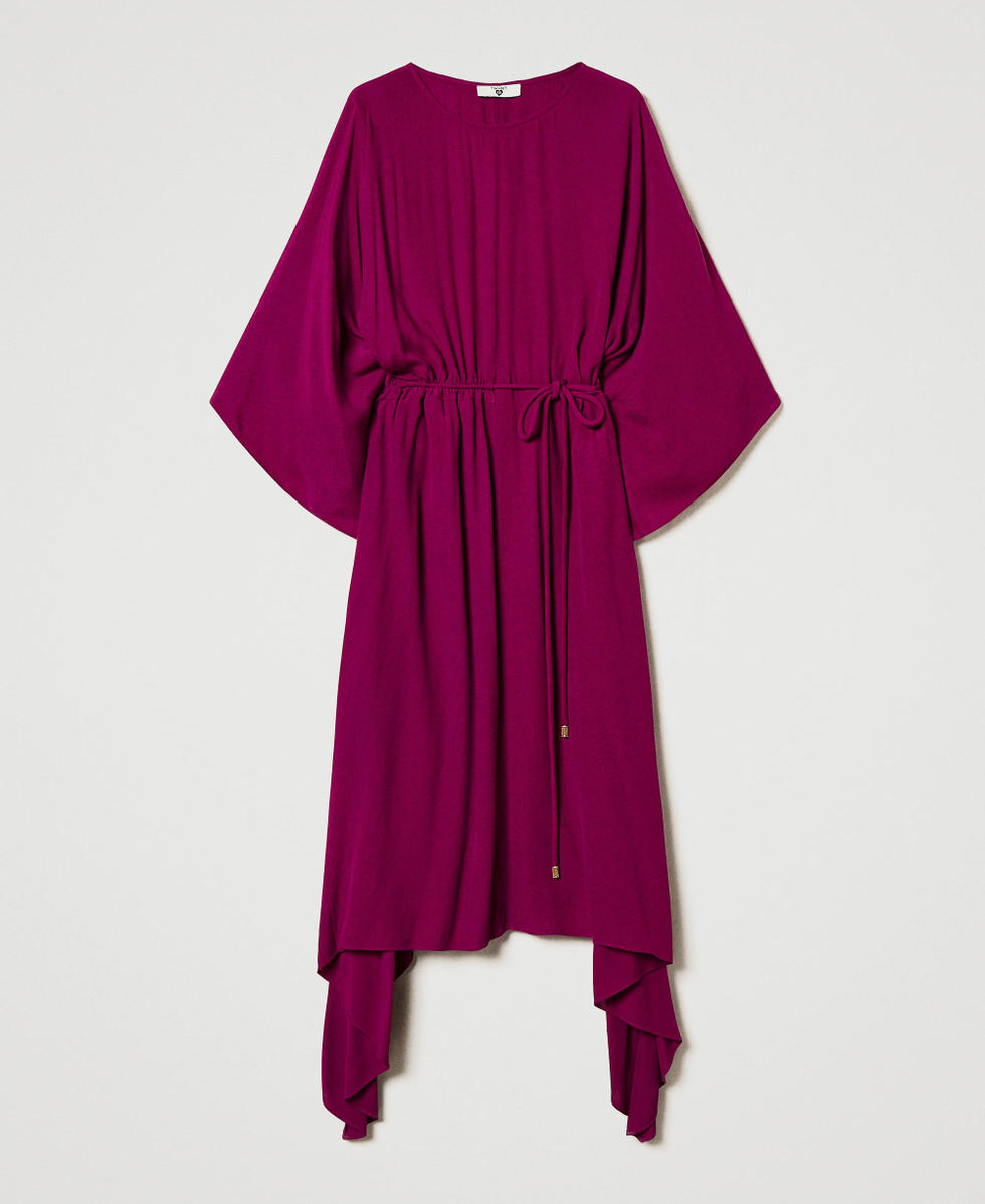 Robe midi avec cordon de serrage Magenta Purple Femme 251LB2SBB_11736_S0
