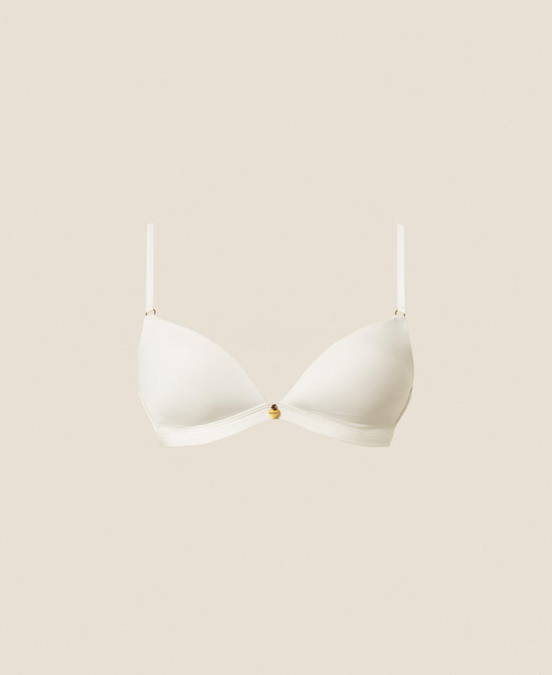 Charmeuse triangle bra Off White Woman 261LL6B22_00526_S0