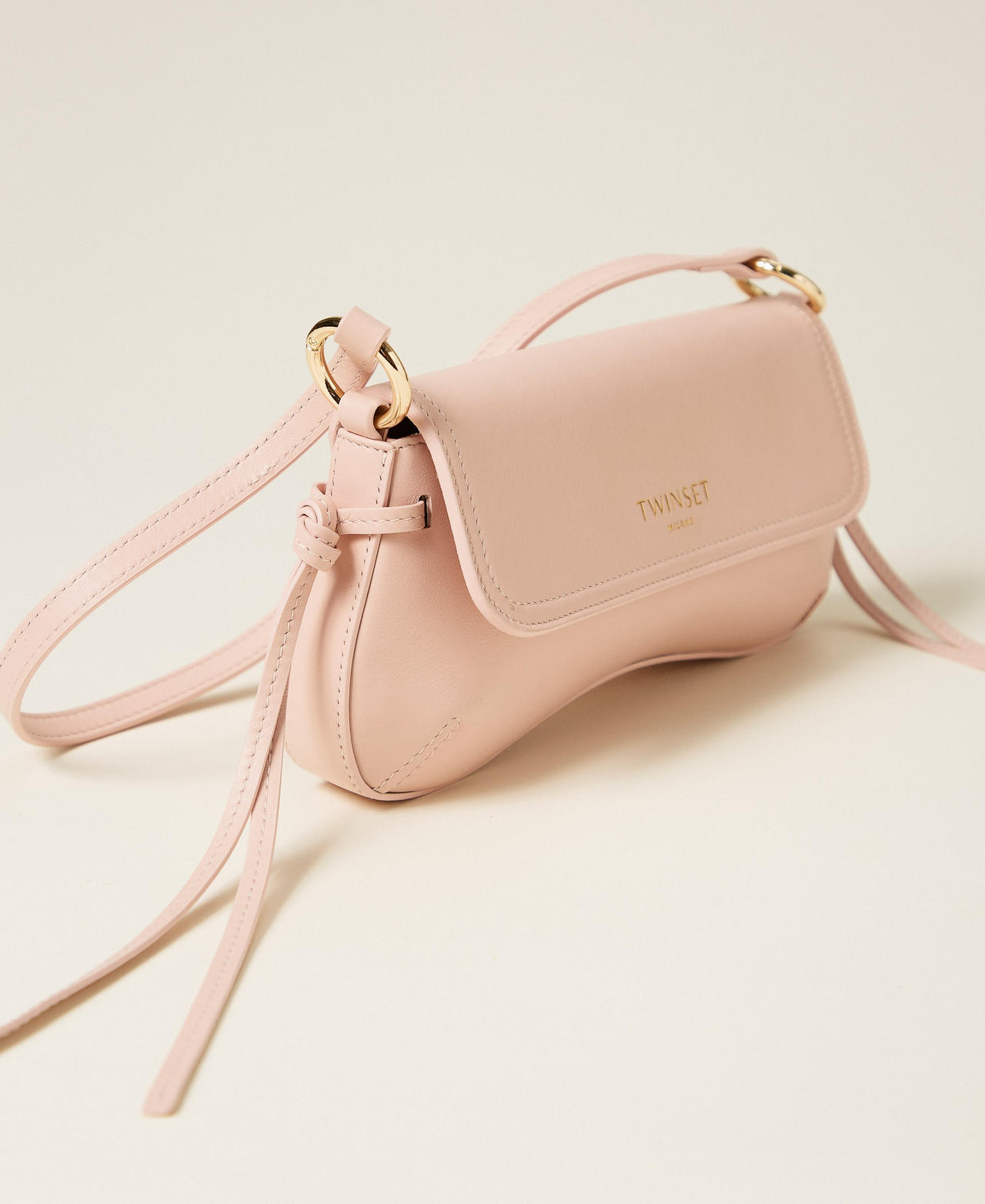 Umhängetasche aus Leder Parisienne Rosa Frau 261TB7111_00714_02