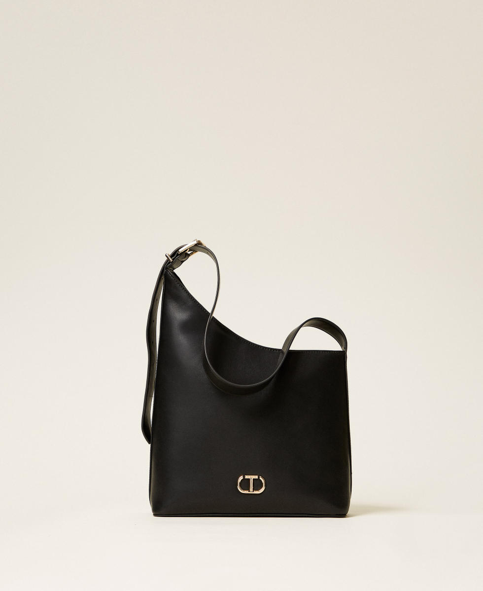 Sac &agrave; bandouli&egrave;re asym&eacute;trique Noir Femme 252TB7022_00006_01