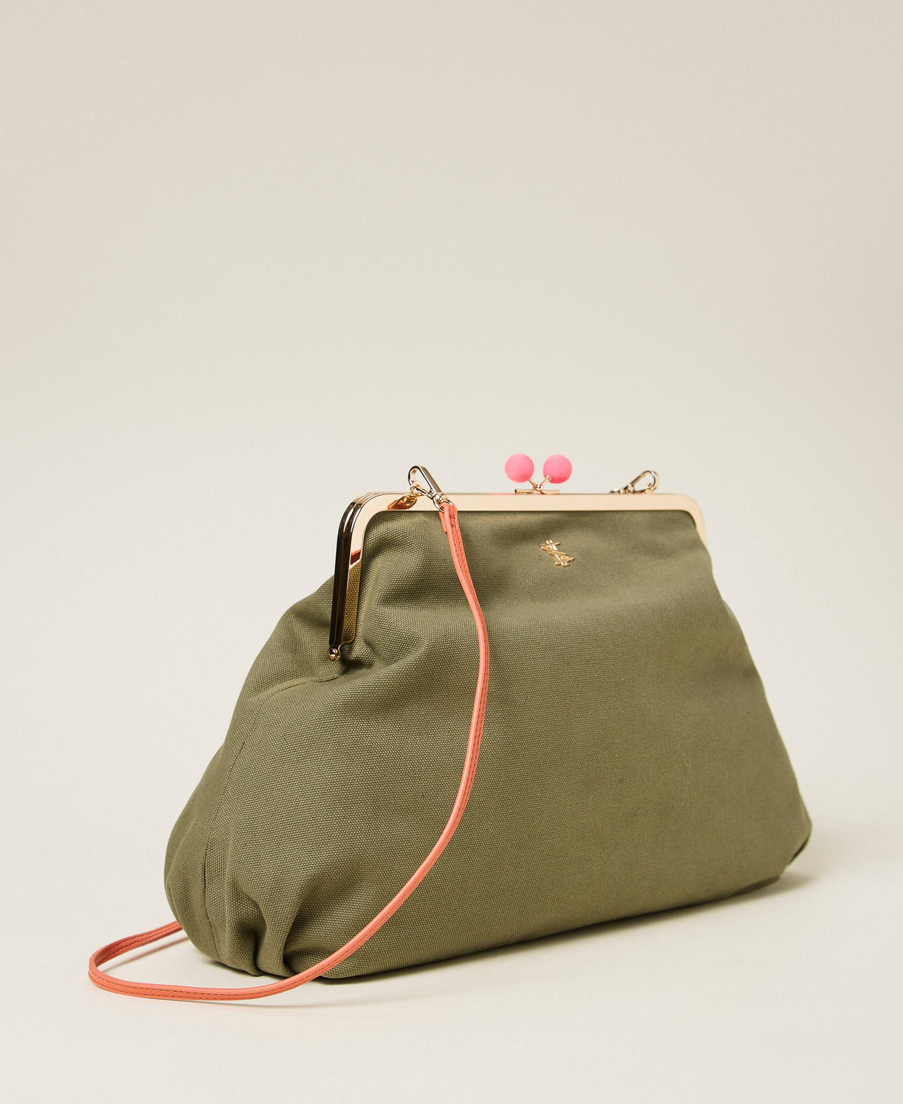 MYFO maxi canvas clutch Alpine Green Woman 261AQ8010_00914_02