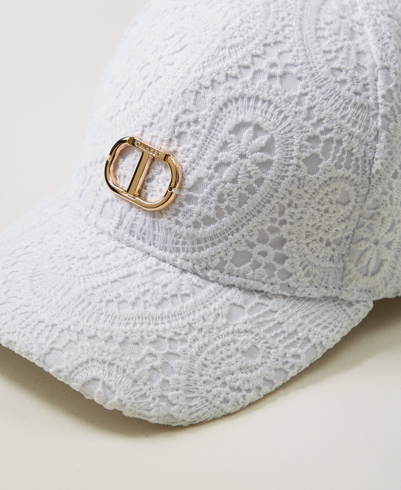 Macramé lace baseball cap "Ice" White Girl 251GJ5024_00808_02