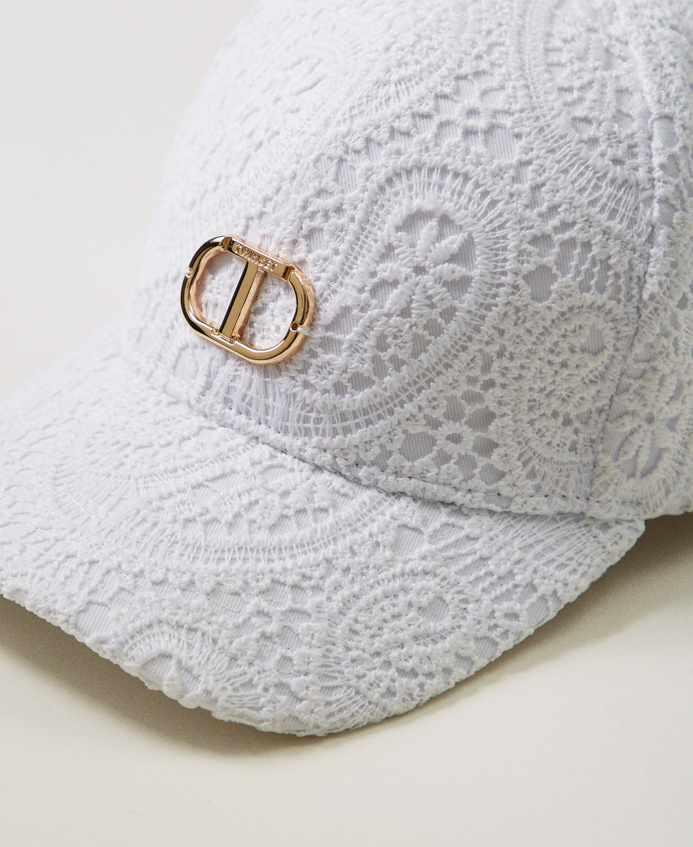 Macramé lace baseball cap "Ice" White Girl 251GJ5024_00808_02