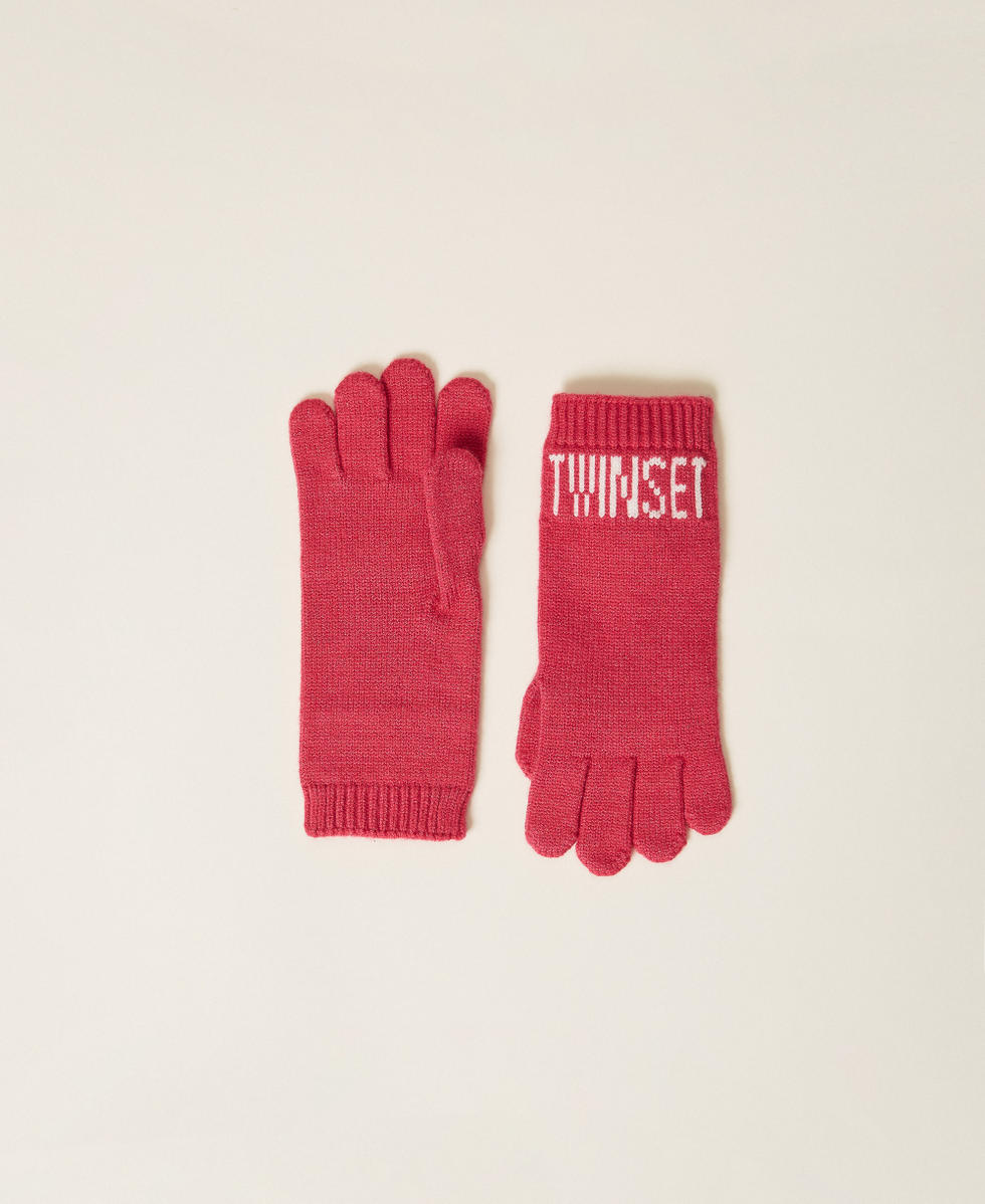 Guanti in maglia con logo Candy Rose Bambina 252GJ5016_00338_01
