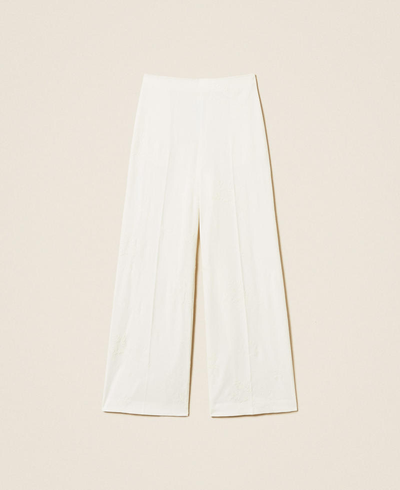 Bestickte Palazzo-Hose Lilie Frau 261TE2023_00381_S0