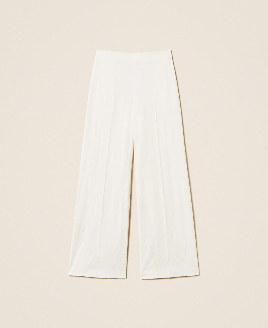 Bestickte Palazzo-Hose Lilie Frau 261TE2023_00381_S0