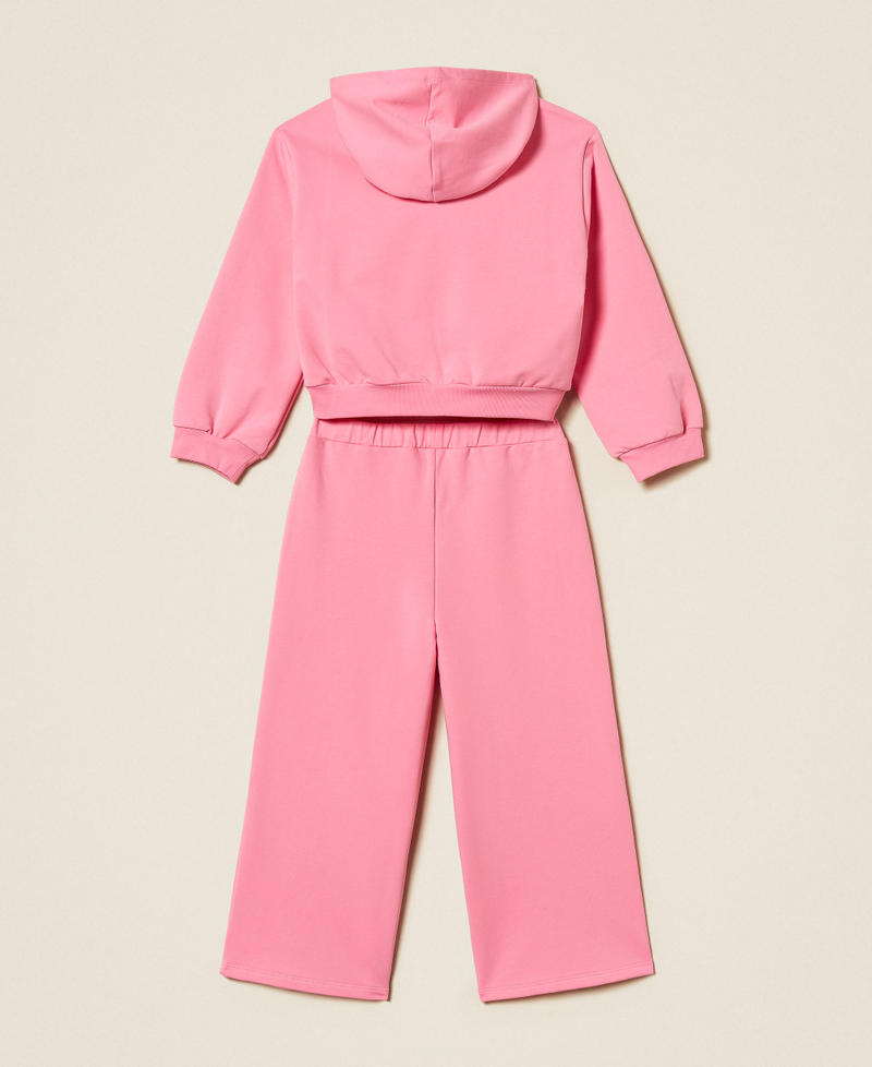 Felpa baby e pantaloni cropped Rosa "Aurora Pink" Bambina 261GB2191_07207_S1