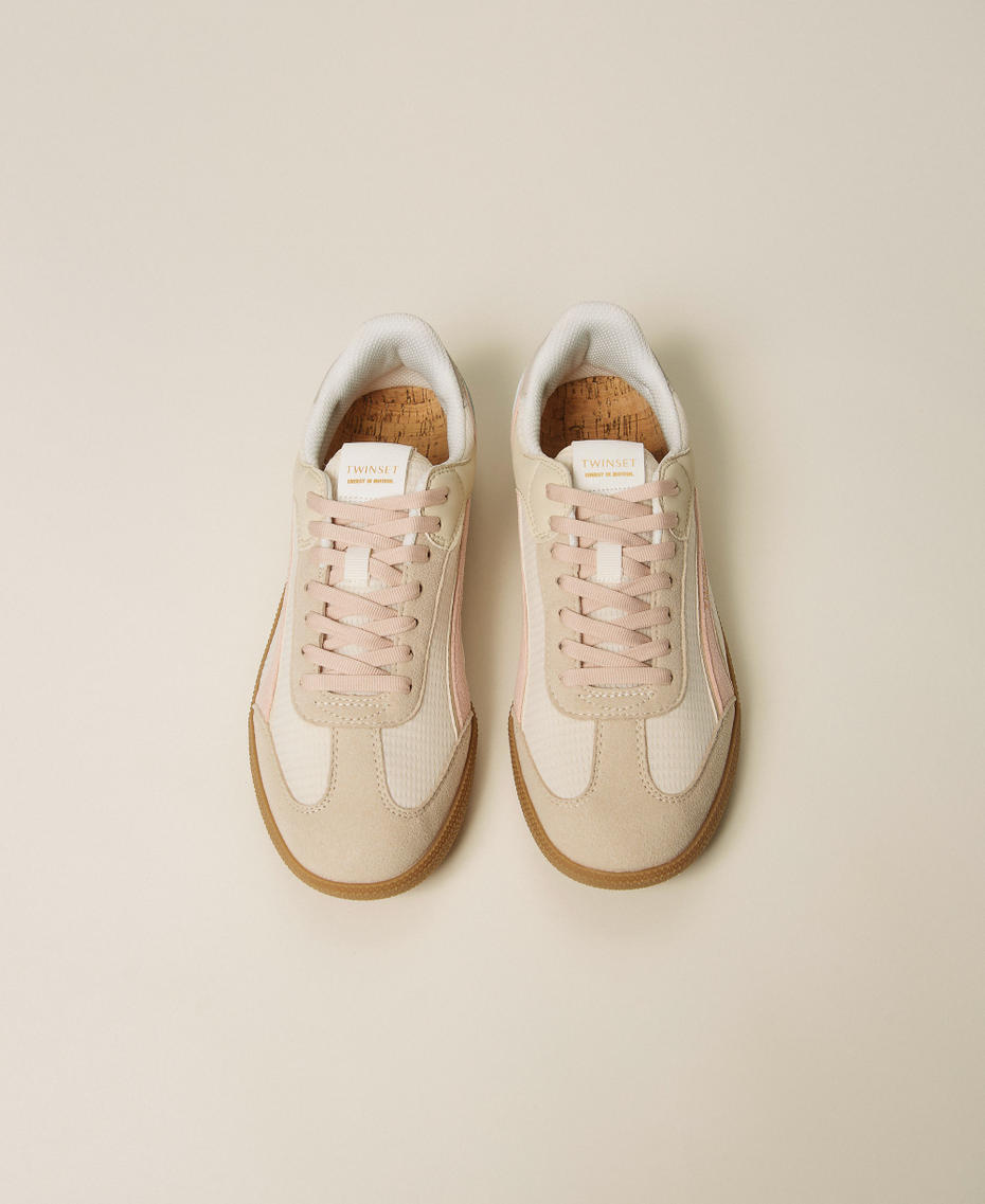Trainers with contrasting inserts Two-tone Lily/Pink Sand Woman 261TCP01L_13326_04