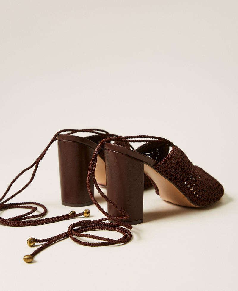 Sandali alti crochet Coffee Liqueur Donna 261TGT040_12110_03