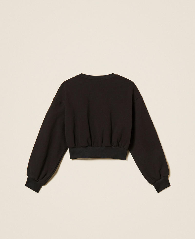Sweatshirt with logo bands Black Girl 262GJ2283_00006_S1