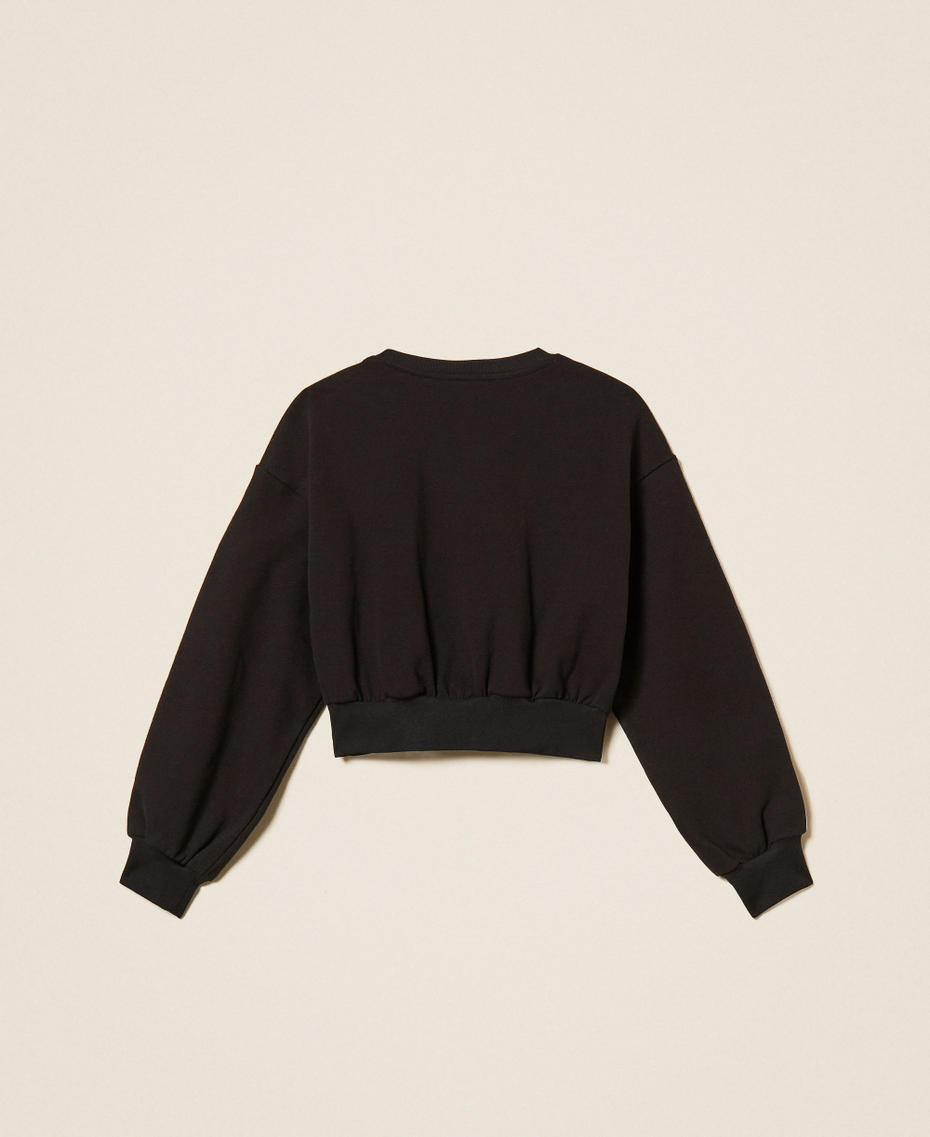 Sweatshirt with logo bands Black Girl 262GJ2283_00006_S1