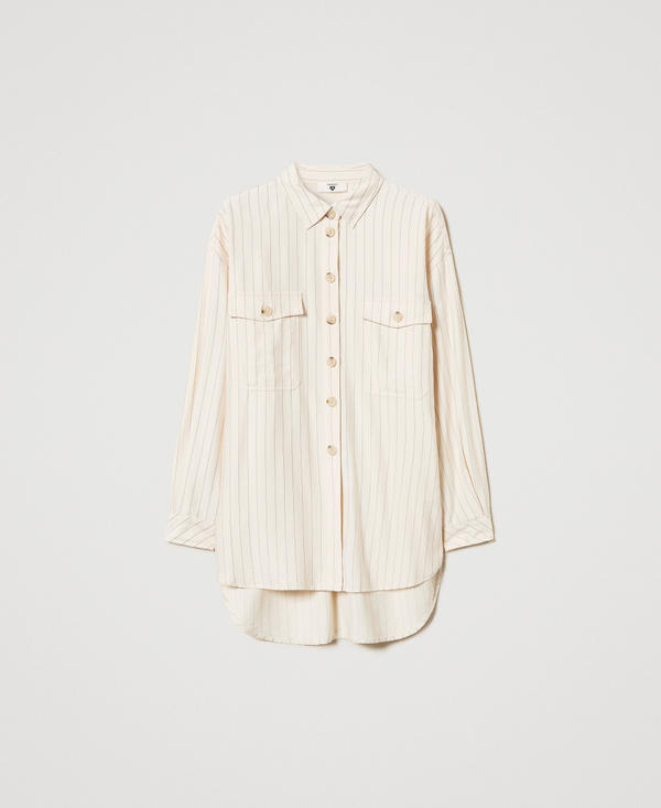 Camicia over gessata