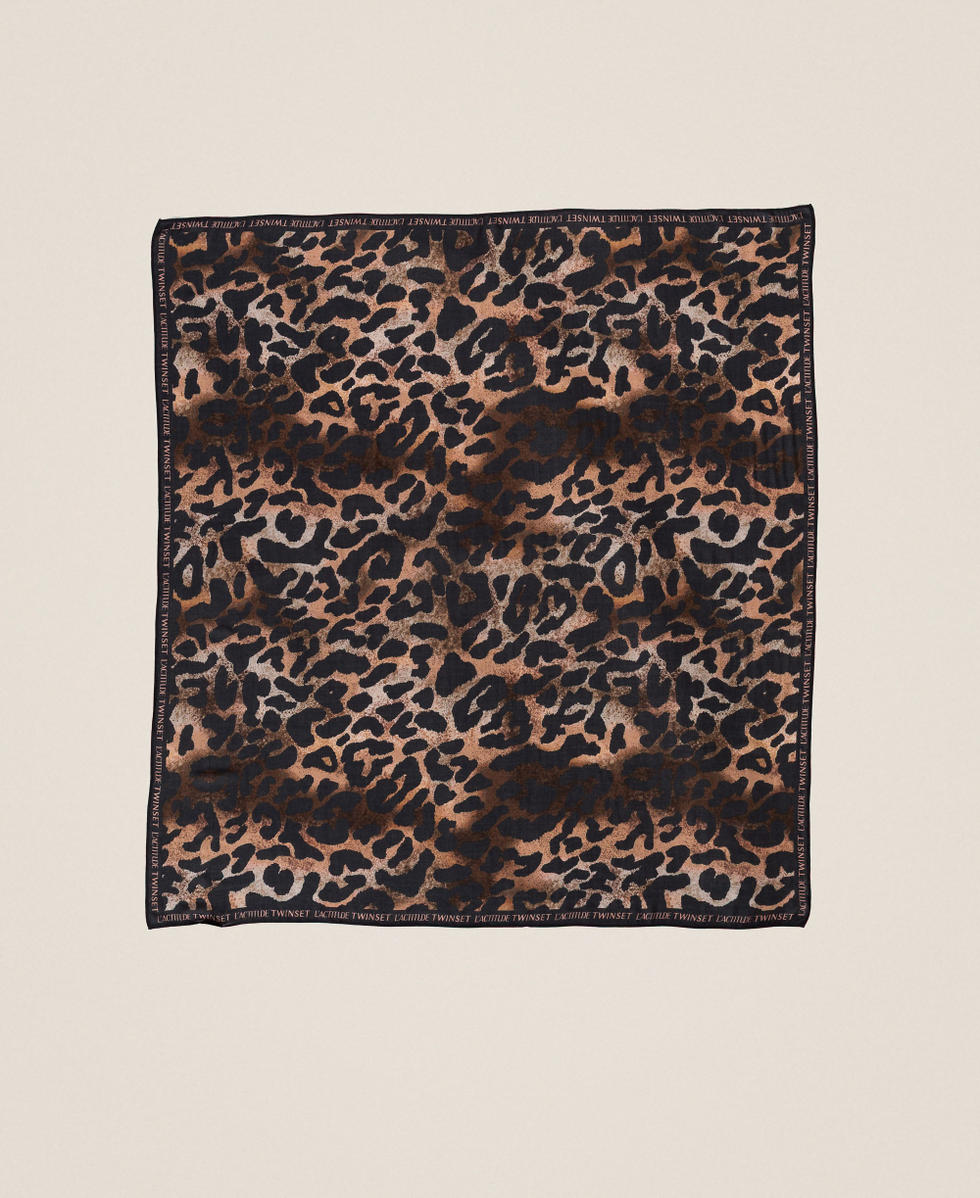 Tuch mit Animalprint Animalprint Frau 262AA4030_13683_05