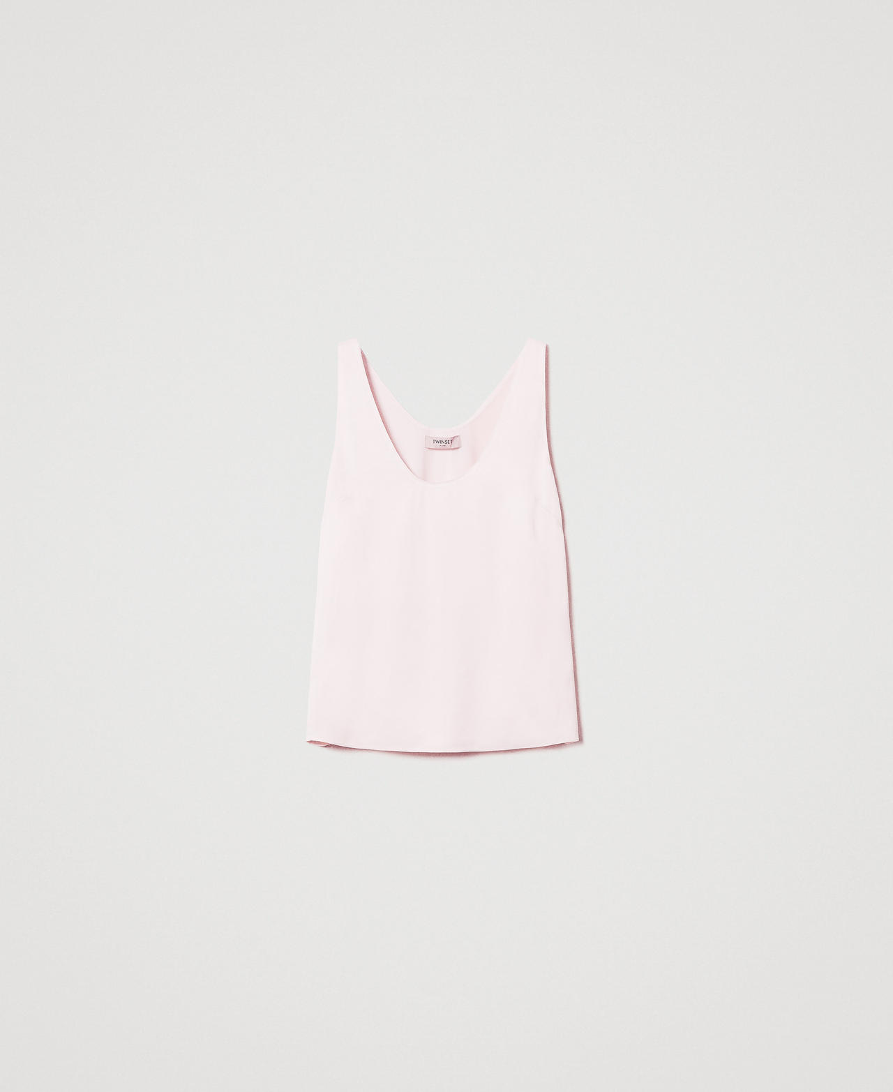 Shiny satin top Cupcake Pink Woman 251TP2651_00178_0S