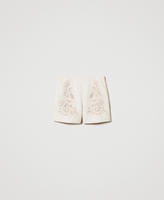 Linen blend shorts with embroidery Mother Of Pearl Woman 251TP2162_00059_S0