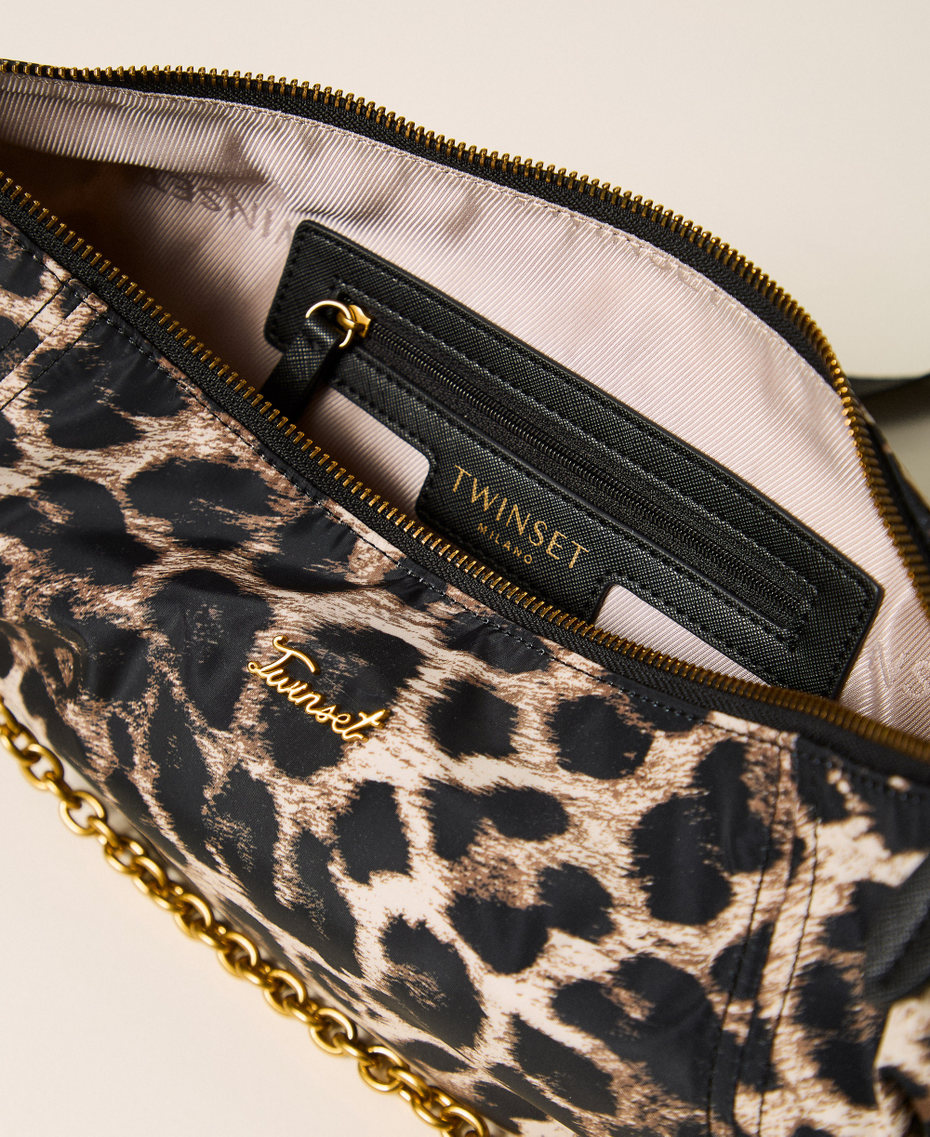 Animal print hobo bag Leopard Print Woman 262TD8072_02114_04