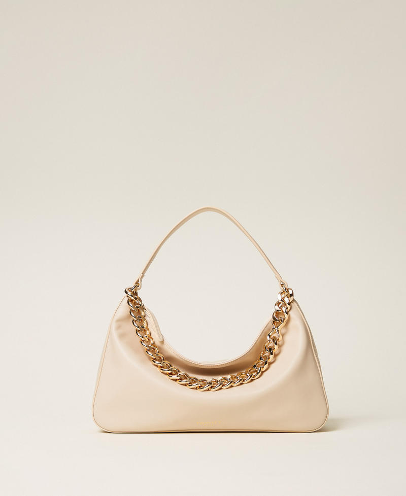 Liliane medium leather bag Delicate Sand Beige Woman 999TB7011_13161_01