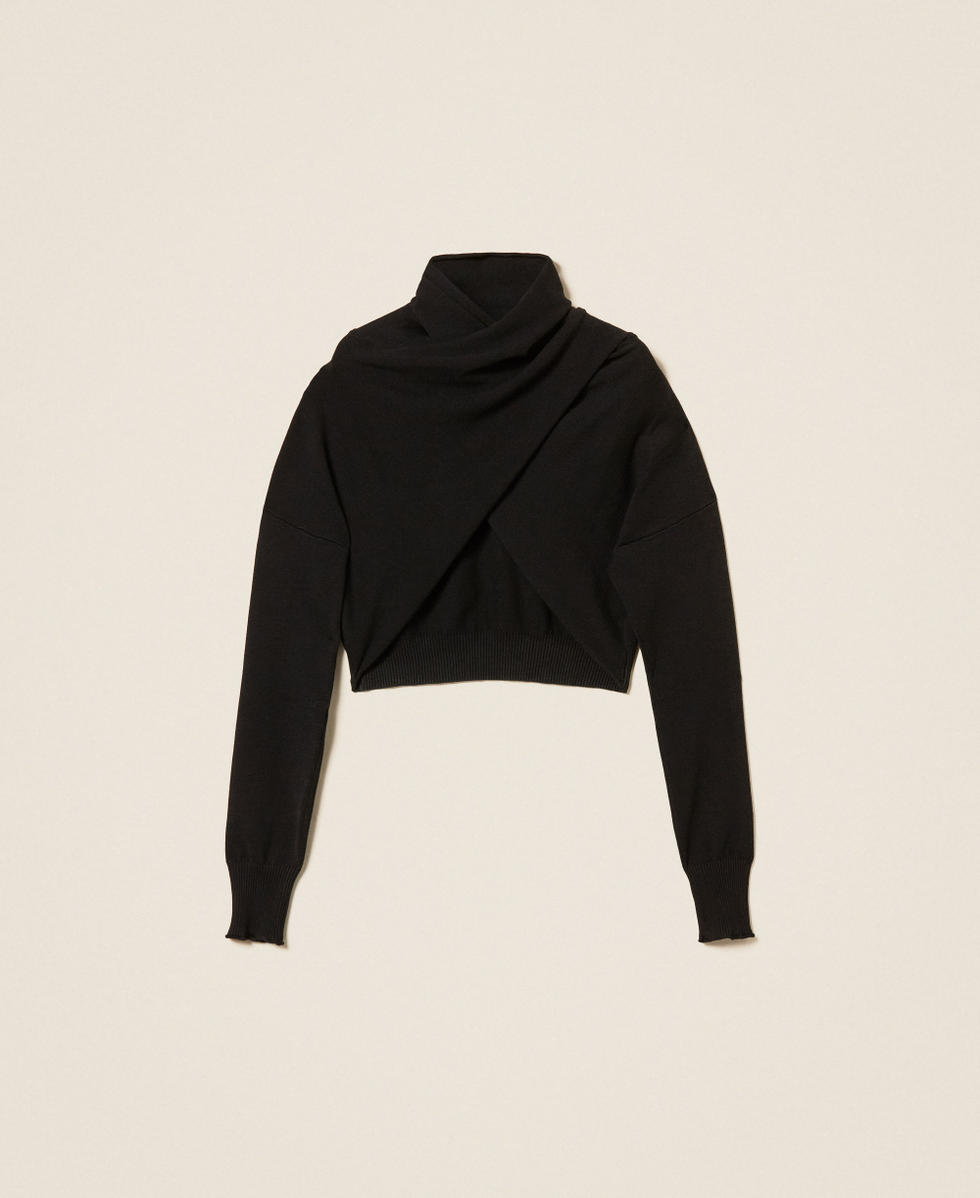 Dual-use knit shrug