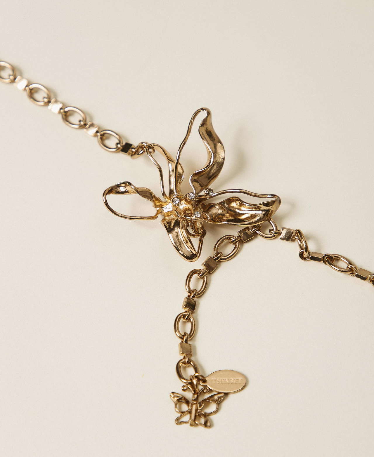 Kettengürtel mit Blume Old Gold Frau 261TA4201_12616_02