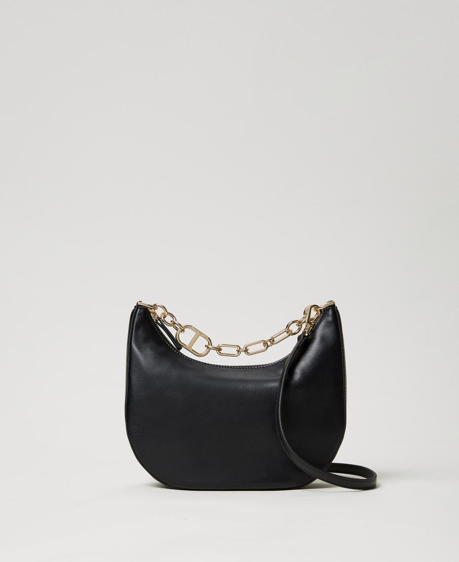 ‘Croissant’ bag with Oval T chain Black Woman 251TB7342_00006_01