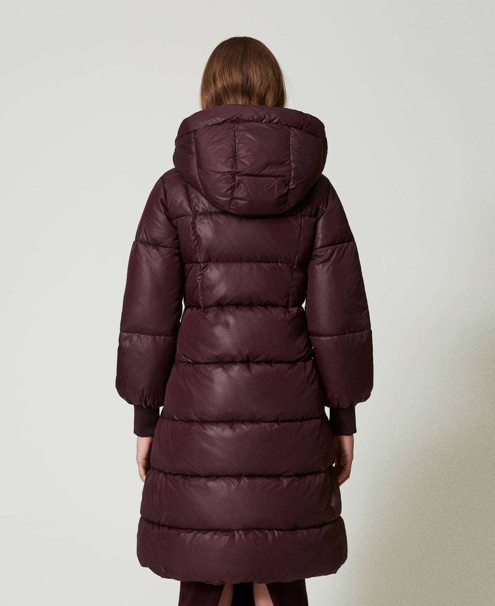 Long puffer jacket with hood hotsell